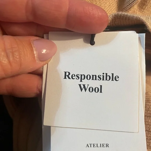 & Other Stories dress-ribbed sweater with rhinestone buttons, fits a S or XS NWT - Picture 10 of 12